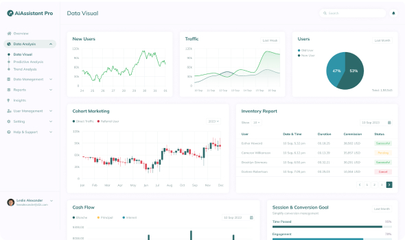 Data visual page preview